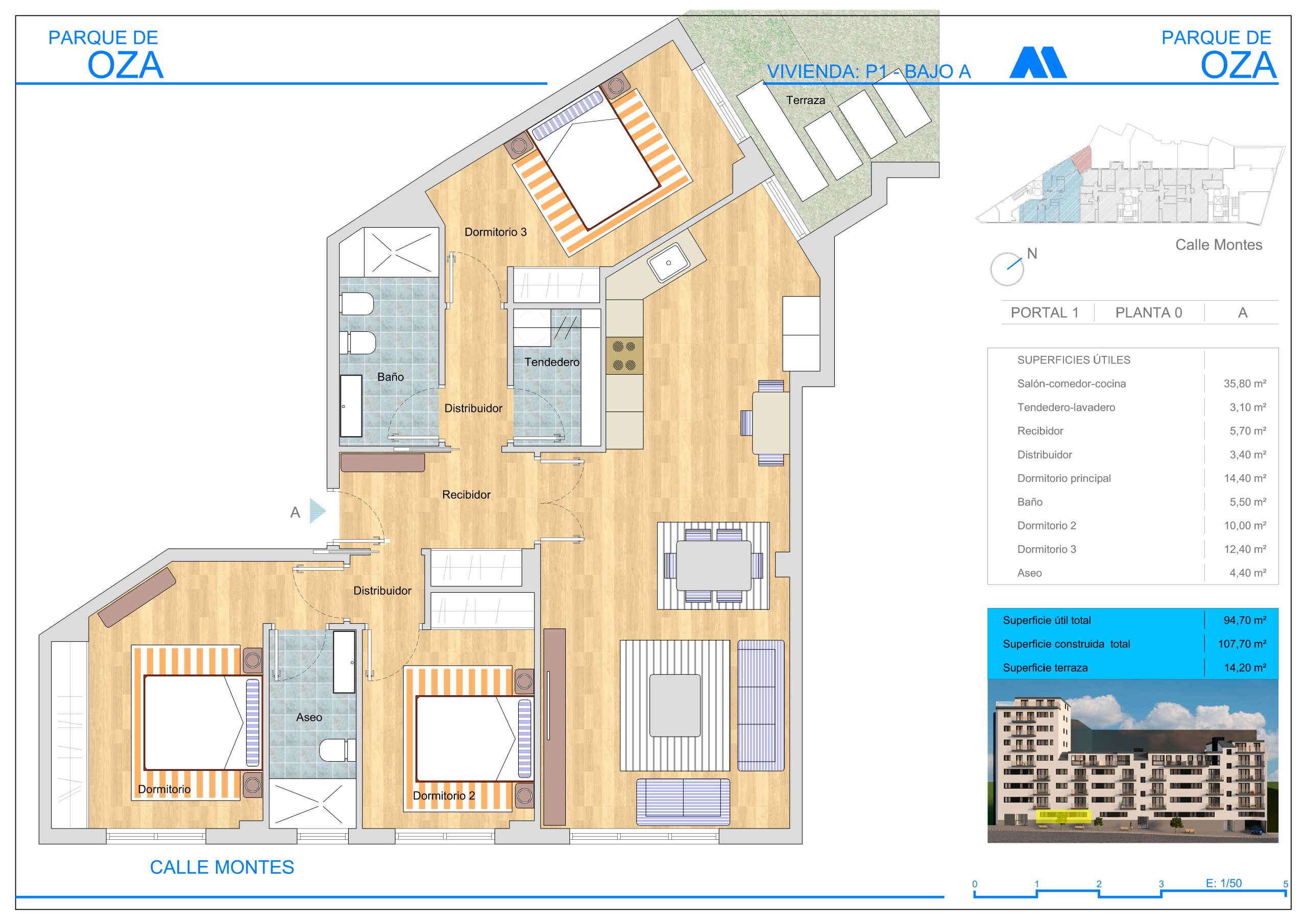 PLANTA 0 ESCALERA 1 TIPO A