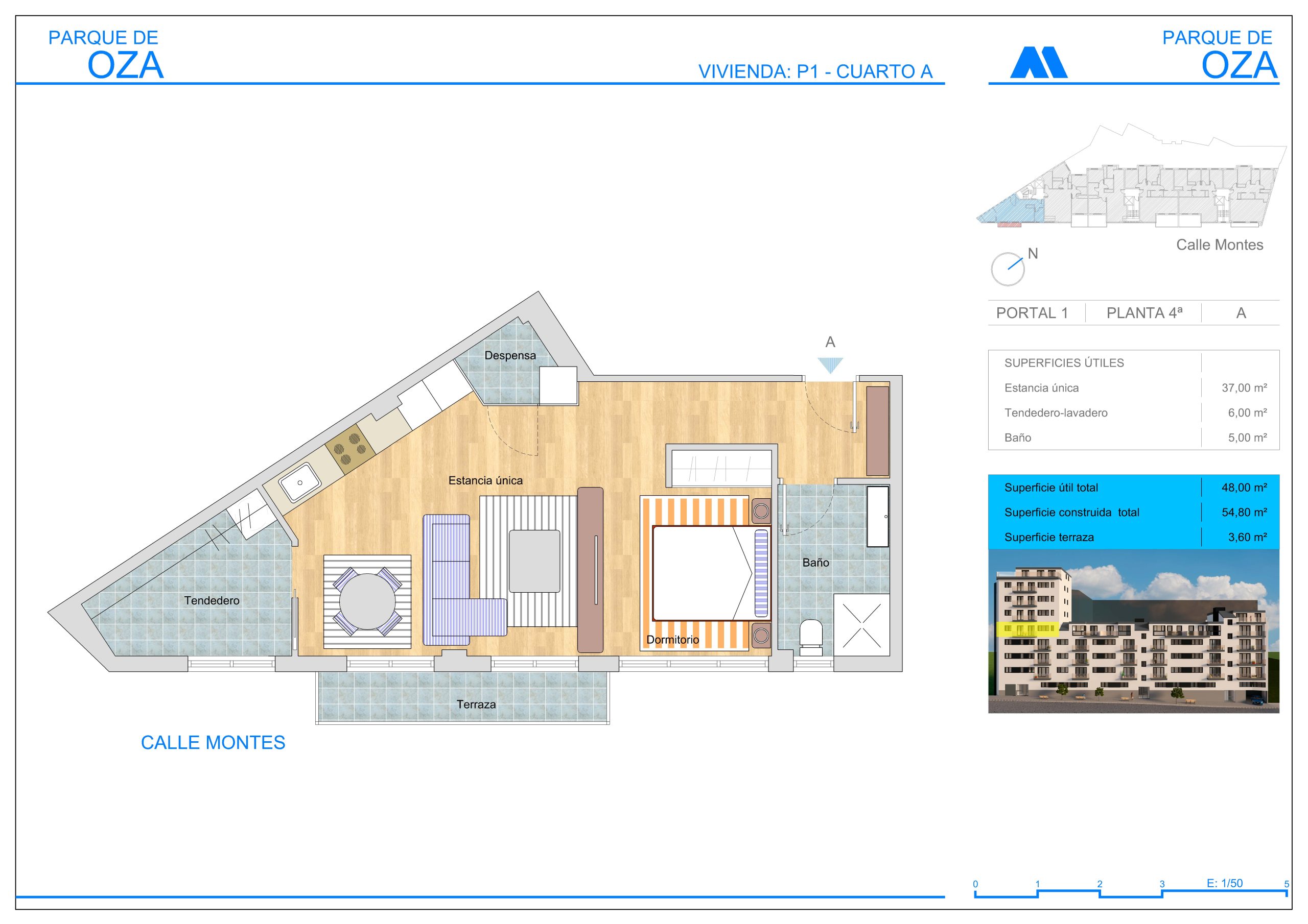 PLANTA 4 ESCALERA 1 TIPO A