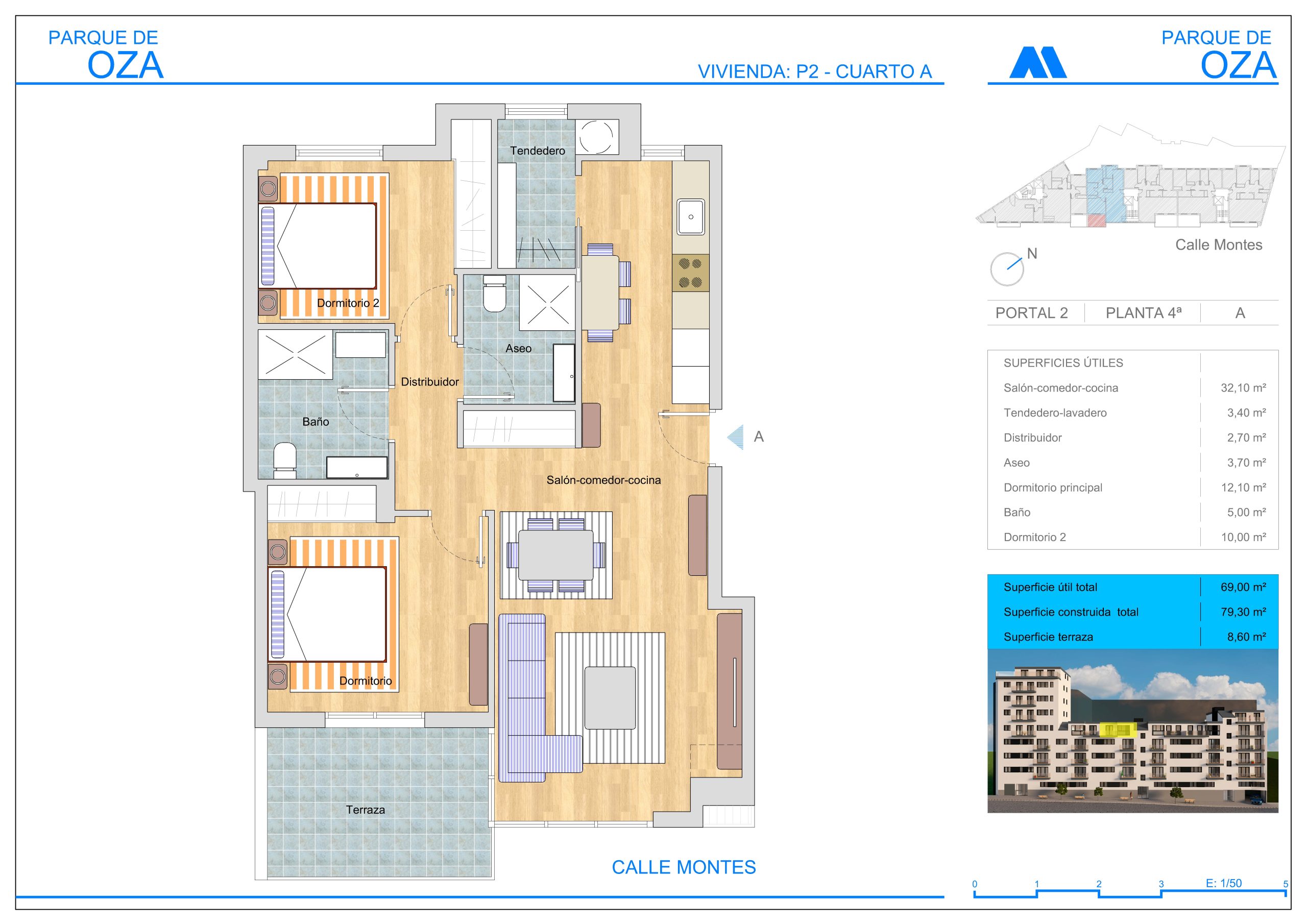 PLANTA 4 ESCALERA 2 TIPO A