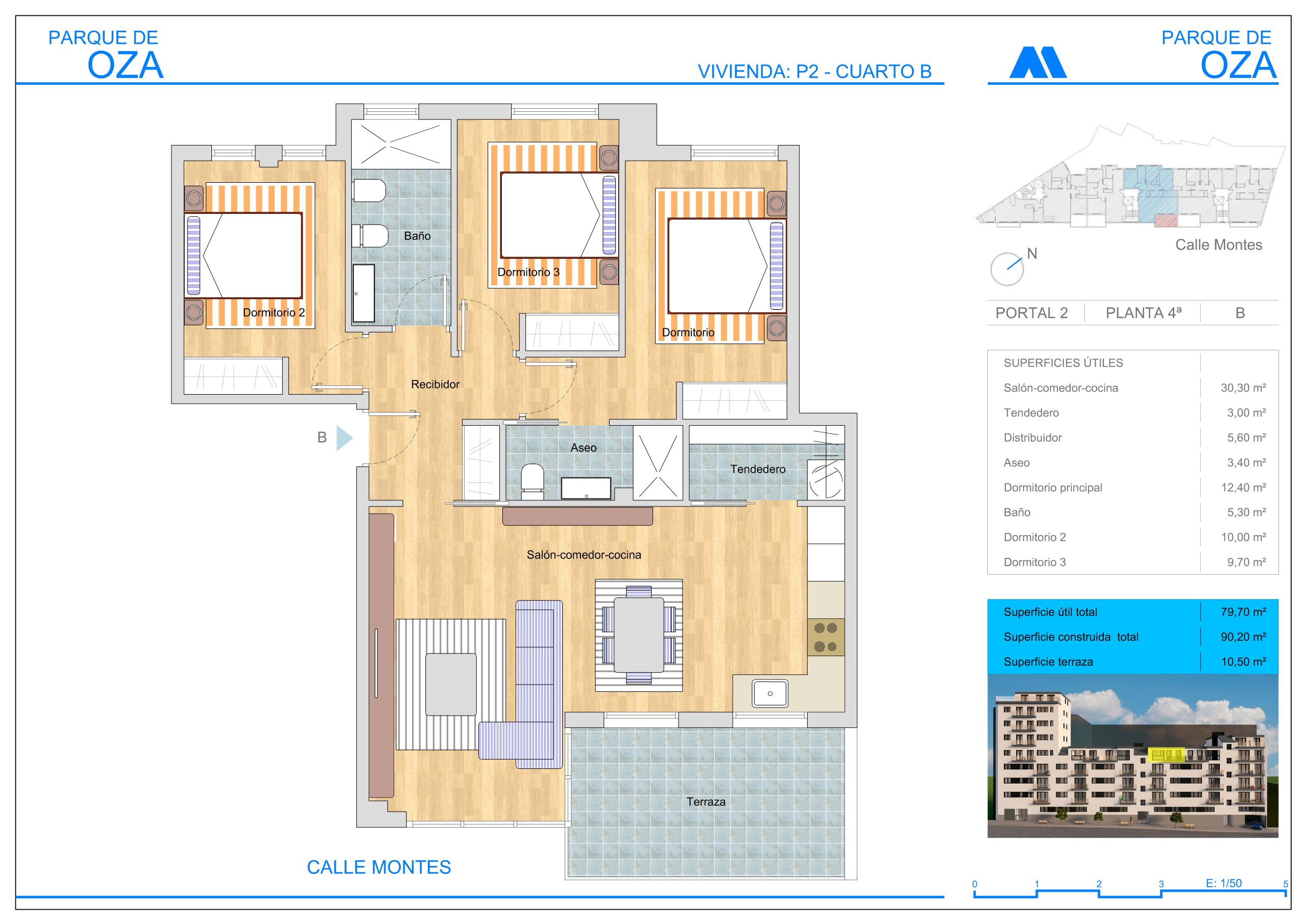 PLANTA 4 ESCALERA 2 TIPO B