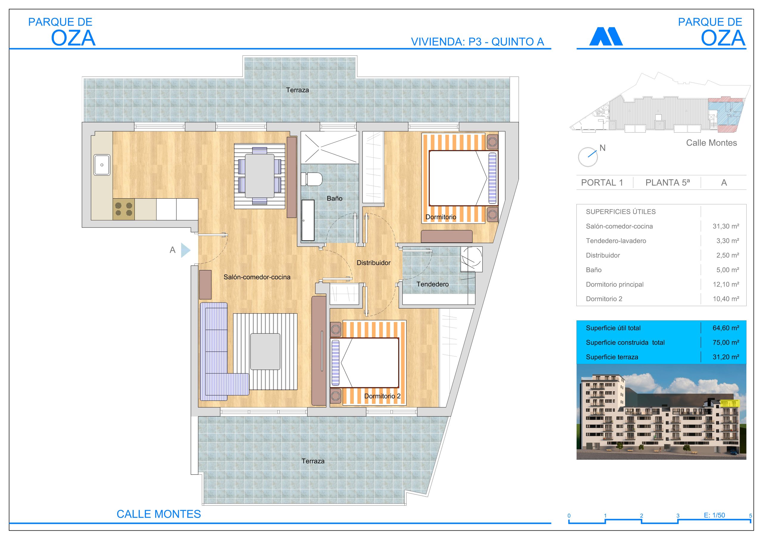 PLANTA 5 ESCALERA 3 TIPO A